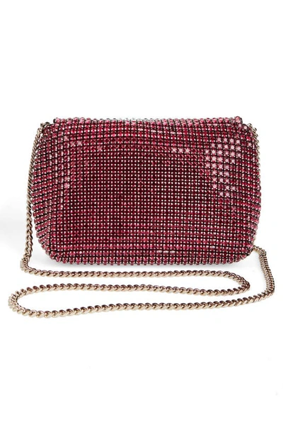 Shop Ted Baker Glitters Mini Crystal Crossbody Bag In Pink
