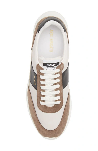 Shop Axel Arigato Genesis Vintage Runner Sneaker In White/ Beige/ Brown