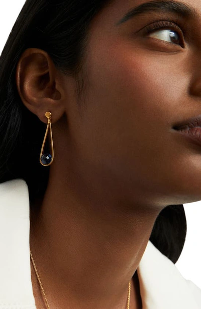Dean Davidson Mini Ipanema Drop Earrings In Tanzanite/ Gold