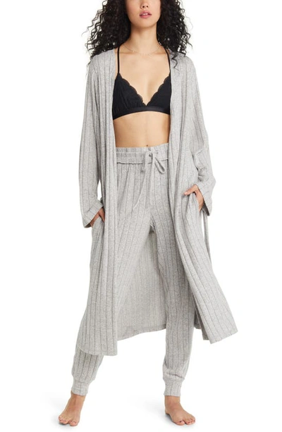Bp. Rib Robe In Grey Pearl Marl