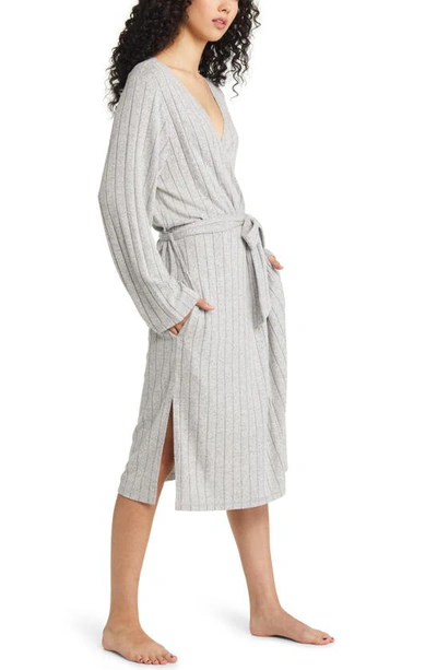 Bp. Rib Robe In Grey Pearl Marl