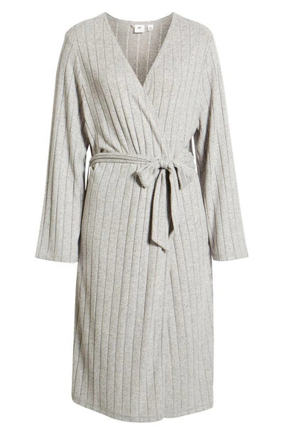 Bp. Rib Robe In Grey Pearl Marl