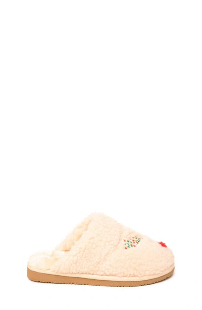 Shop Minnetonka Reindeer Cami Slipper In Cream