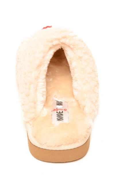 Minnetonka Reindeer Cami Slipper In Cream
