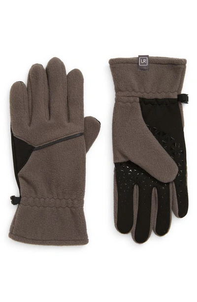 Shop Ur Fleece Grip Gloves In Pavement