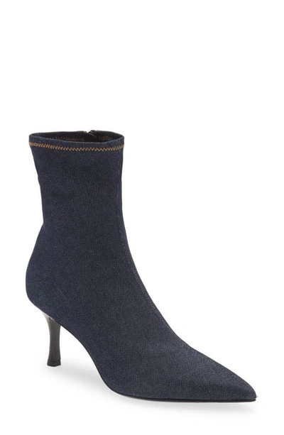 Shop Rag & Bone Brea Pointed Toe Sock Bootie In Dark Blue