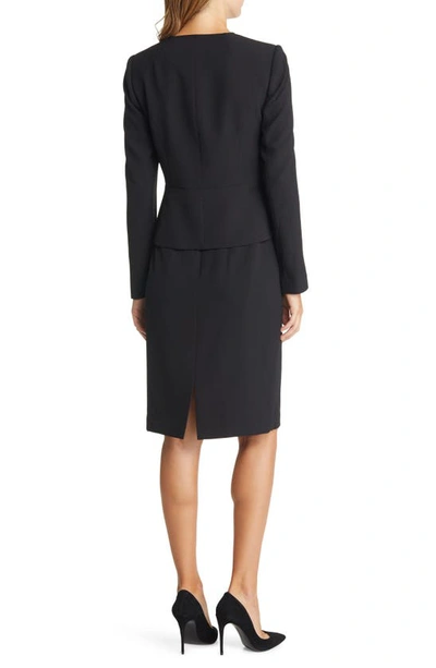 Tahari Asl Two-piece Jacket & Skirt Set In Black