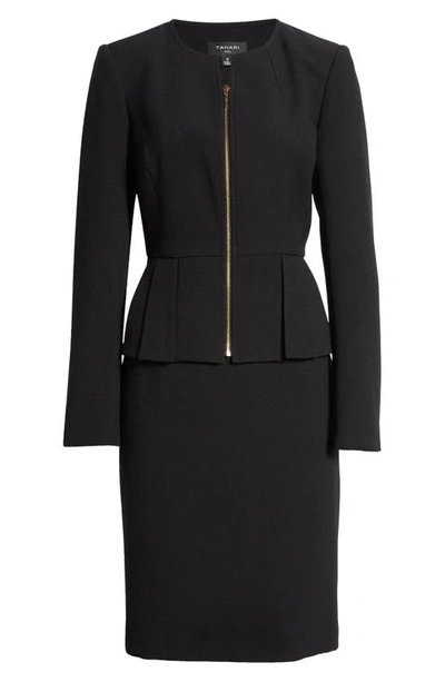 Tahari Asl Two-piece Jacket & Skirt Set In Black