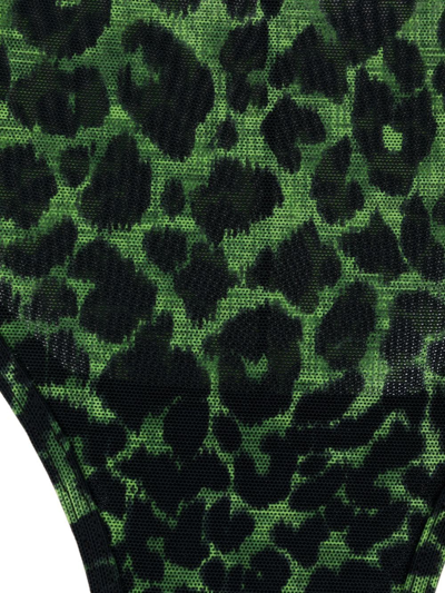 Shop Marlies Dekkers Rhapsody Leopard Print Briefs In Green