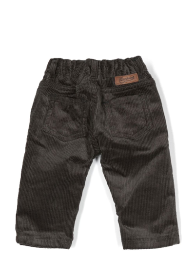 Shop Bonpoint Straight-leg Corduroy Trousers In Black