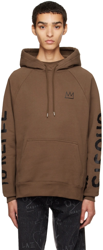 Shop Etudes Studio Brown Jean-michel Basquiat Racing Self-portrait Hoodie