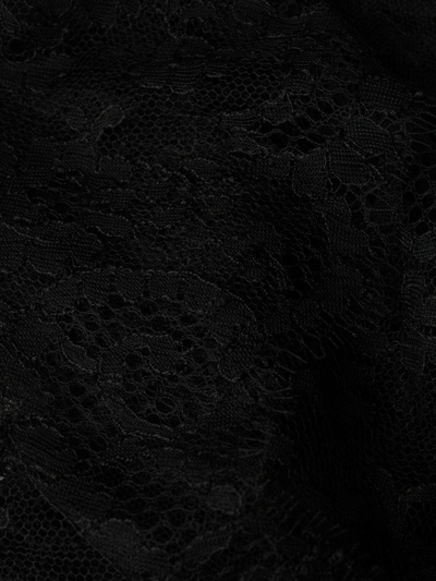 Carine Gilson Tulle Illusion Robe In Black