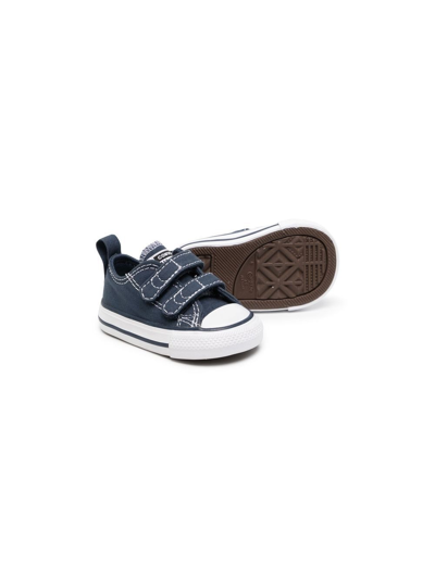 Shop Converse Evergreen Touch-strap Sneakers In Blue