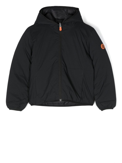 Save The Duck Reversible Padded Jacket In Black
