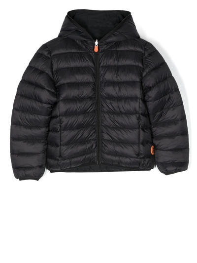 Save The Duck Reversible Padded Jacket In Black