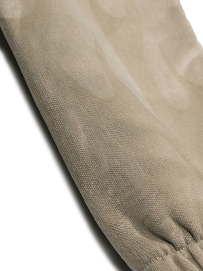 Vision Of Super Gradient-effect Flame Track Pants In Grey