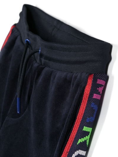 Shop Marc Jacobs Logo-tape Detail Sweatpants In Blue