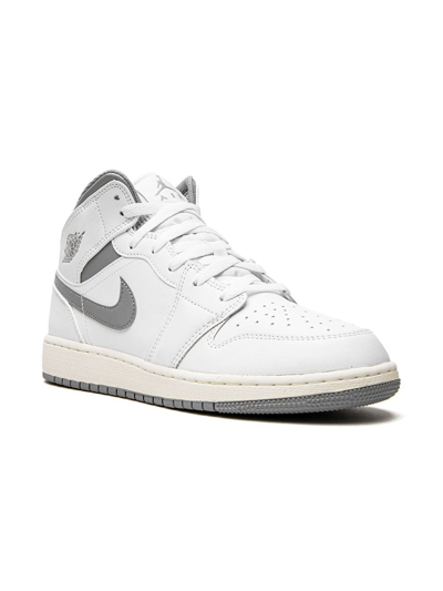 Jordan Air  1 Mid Sneakers In White