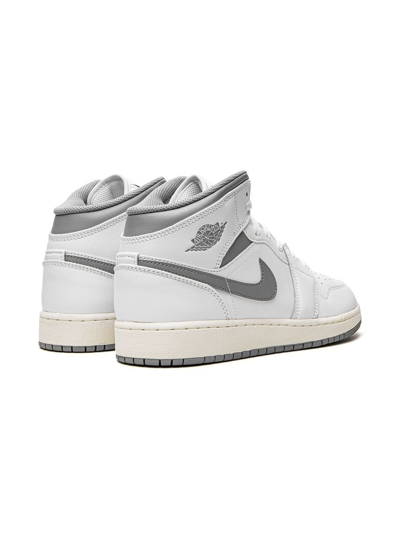 Jordan Air  1 Mid Sneakers In White