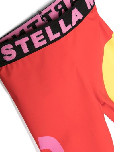 Shop Stella Mccartney Logo-waistband Track Pants In Red