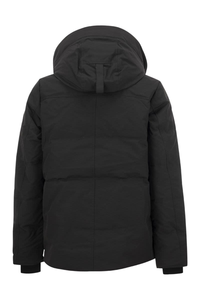 Shop Canada Goose Wyndham - Hooded Down Jacket In Black