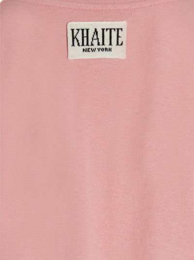 Shop Khaite Mae T-shirt In Pink