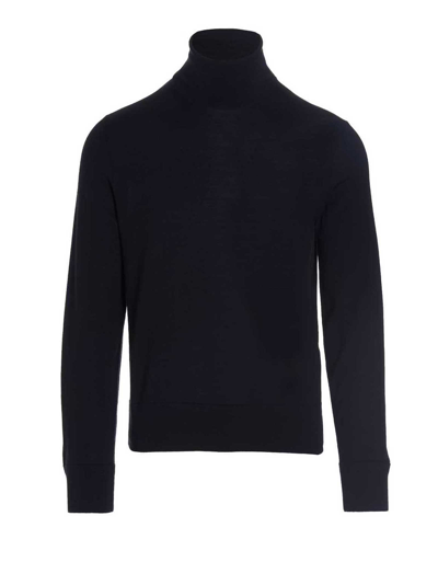 Shop Tom Ford Wool Turtleneck Sweater In Black