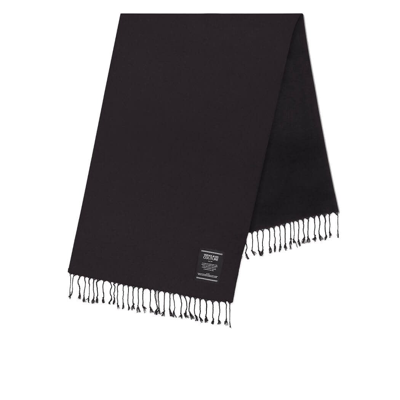 Shop Versace Jeans Couture Black Scarf In Nero