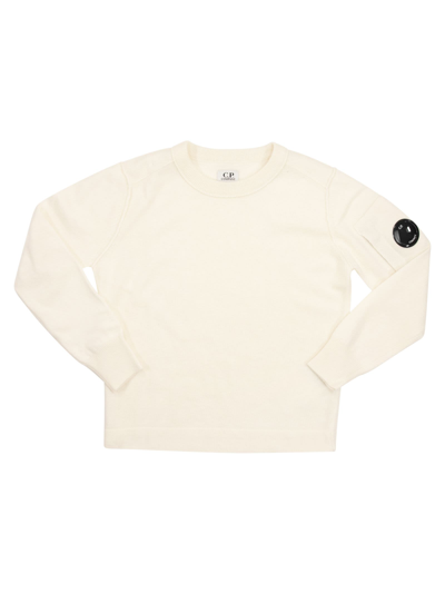 Shop C.p. Company Wool Cashmere Jumper In White