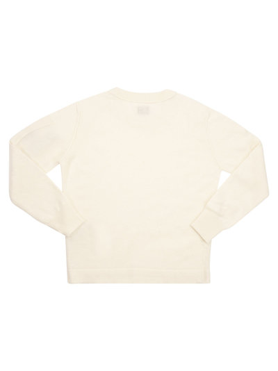 Shop C.p. Company Wool Cashmere Jumper In White