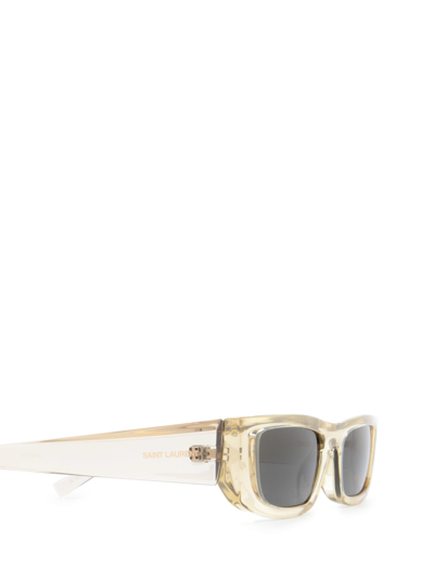 Shop Saint Laurent Sl 553 Beige Sunglasses
