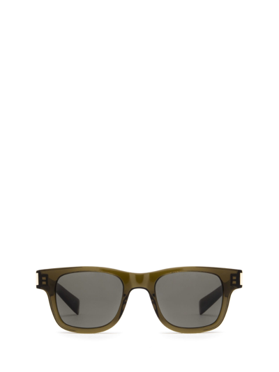 Shop Saint Laurent Sl 564 Green Sunglasses