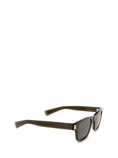 Shop Saint Laurent Sl 564 Green Sunglasses