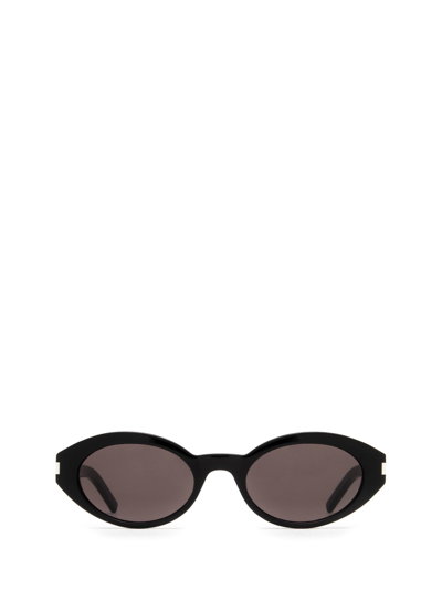 Shop Saint Laurent Sl 567 Black Sunglasses