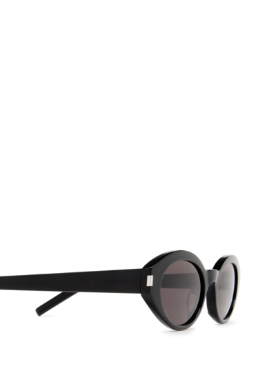 Shop Saint Laurent Sl 567 Black Sunglasses