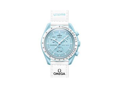 Pre-owned Omega X Swatch Wristwatch Bioceramic Moonswatch Collection Appraised 11 Types In Mission To The Moon So33m100