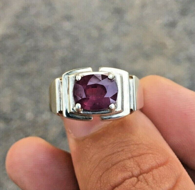 magie Toerist vertrouwen Pre-owned Handmade Top Quality Natural Purple Ruby Ring Afghanistan Real Yaqoot  Stone Ring Unheated | ModeSens
