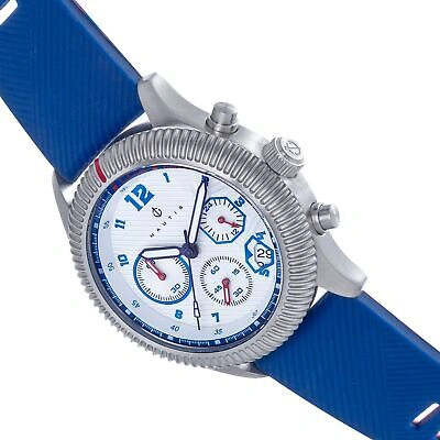 Pre-owned Nautis Meridian Chronograph Strap Watch W/date - Blue