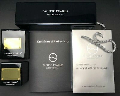 Pre-owned Pacific Pearls® 9mm-11 Mm Best Pearl Necklace Genuine Freshwater Pearl Necklaces In White