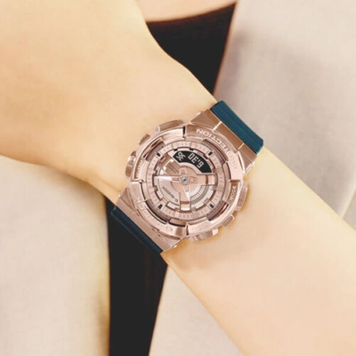 Pre-owned Casio Gm-s110pg-1ajf [g-shock Analog Combination Model 110 Series Rubber Band]