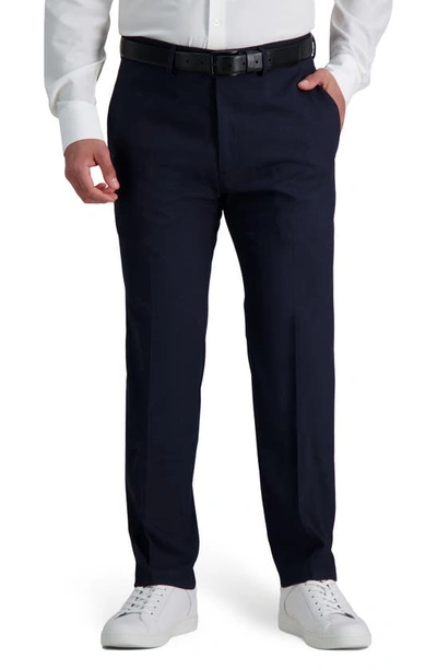 Shop Kenneth Cole Reaction Sharkskin Slim Fit Stretch Dress Pant In Chambray