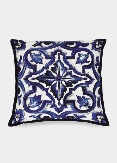 Shop Dolce & Gabbana Blu Mediterraneo Small Pillow