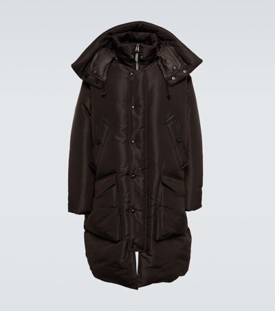 Shop Tom Ford Padded Down Coat In Dk Brw Sld