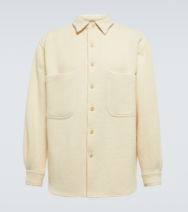 AURALEE Off-White Patch Pocket Shirt