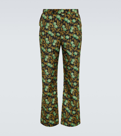 Shop Bode Gooseberry Cotton And Silk Pants In Multi