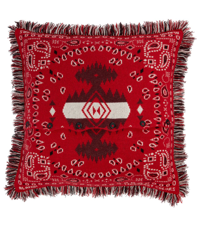 Alanui Bandana Jacquard Wool-blend Cushion