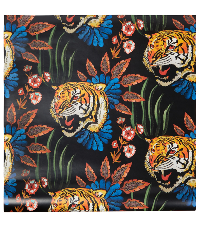 Shop Gucci Tiger Leaf Wallpaper