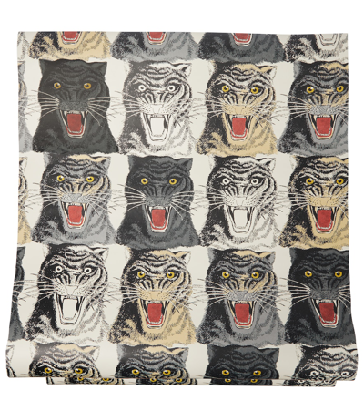 Gucci Tiger Face Printed Wallpaper
