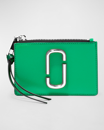 Shop Marc Jacobs The Snapshot Top Zip Multi Wallet In Fern Green Multi