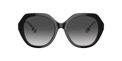 Burberry Woman Sunglass Be4375f Vanessa In Grey Gradient